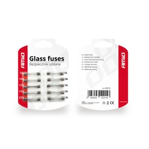 Bezpieczniki samochodowe` szklane / Glass fuse 30 mm 10 pcs blister 02215