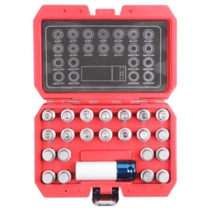 Zestaw kluczy do śrub kół zabezpieczających 23 elem VAG MGS13769A