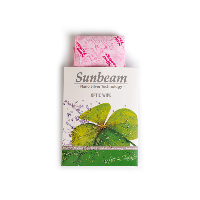 Czyścik Sunbeam do okularów różowy 421