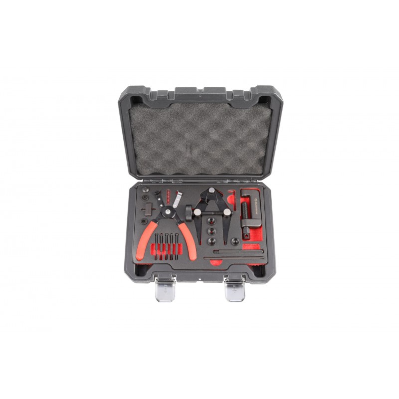 ZESTAW 21 SZTUK DO OBSŁUGI ŁAŃCUCHÓW MOTOCYKLOWYCH QS10097