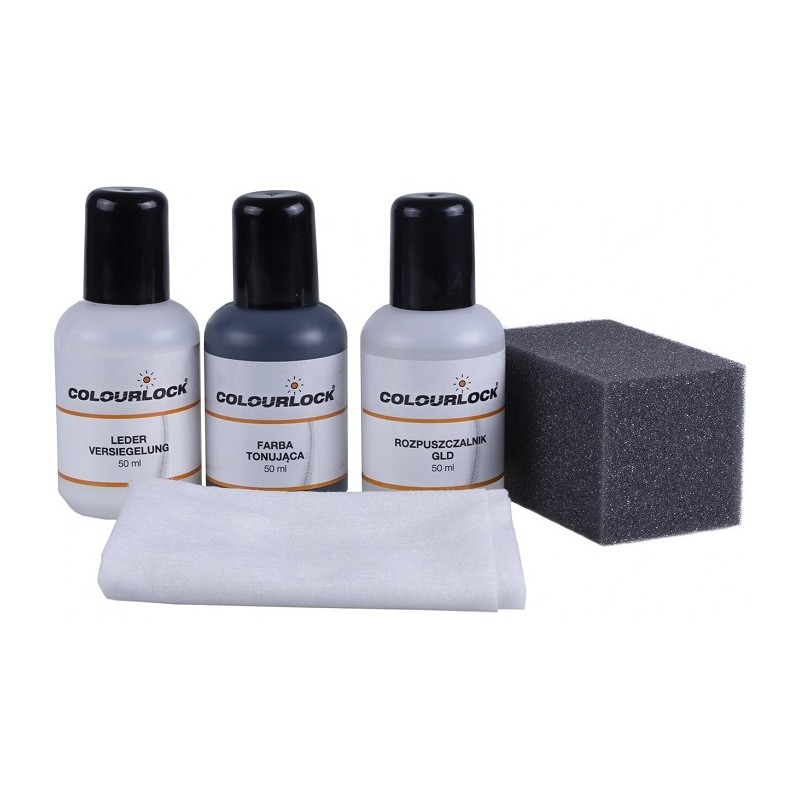 COLOURLOCK Zestaw tonujący z farbą do czarnej skóry 3x50ml COL000009