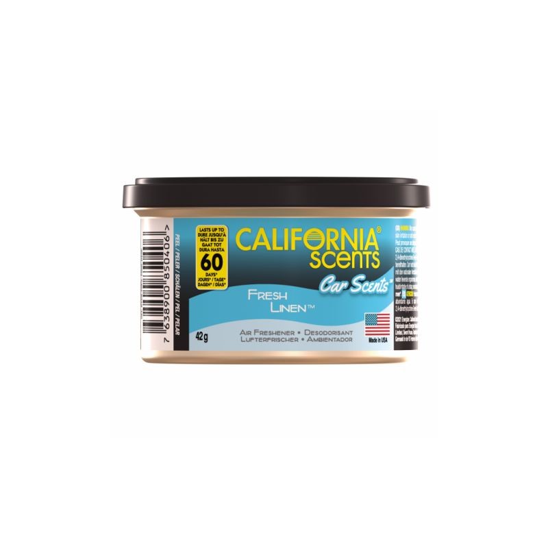 CALIFORNIA SCENTS Fresh Linen - Puszka zapachowa 42g AM-34-015
