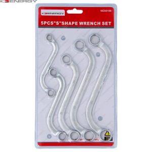 Zestaw kluczy oczkowych zakrzywionych NE00198