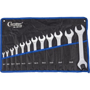 Klucze płaskie 6-32 mm` 12 szt. C.25-12T