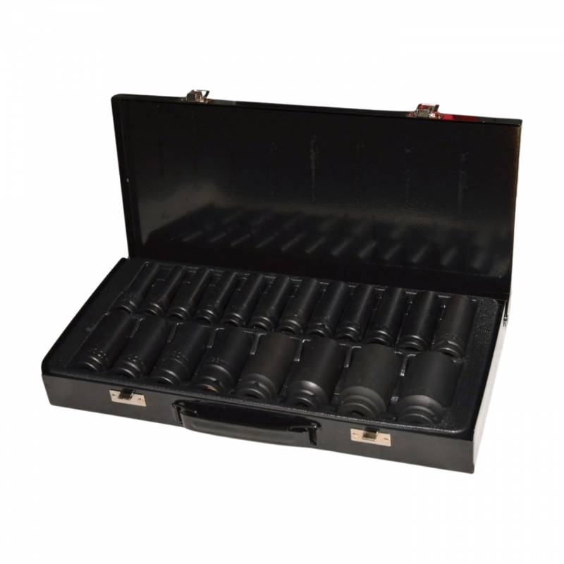 Zestaw nasadek 8-32mm 12-kątnych długich 20 szt CR-Mo MGS13886