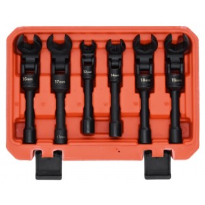 Zestaw 6 szt. kluczy przegubowych otwartych 3/8” 12-19 mm MGS3054