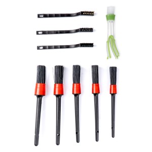 Zestaw do detailingu średni / Car detailing` ventilation grille and steel wire brush set 8pcs 03099 