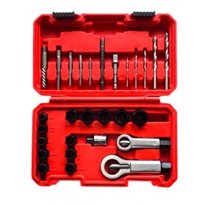 Zestaw do urwanych szpilek` wyrobionych nakrętek 28 elem MGS01202