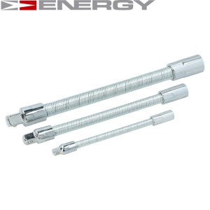 PRZEDŁUŻKI ELASTYCZNE 3SZT. 150`200`200mm - 1/2` 1/4` 3/8` NE00862