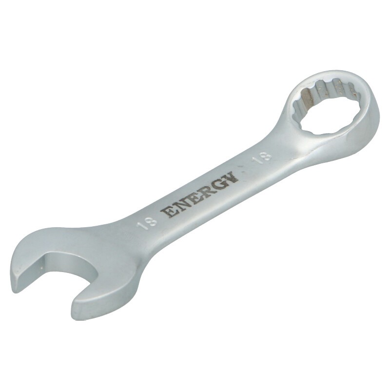 Klucz płasko oczkowy 18mm - krótki NE01002s-18