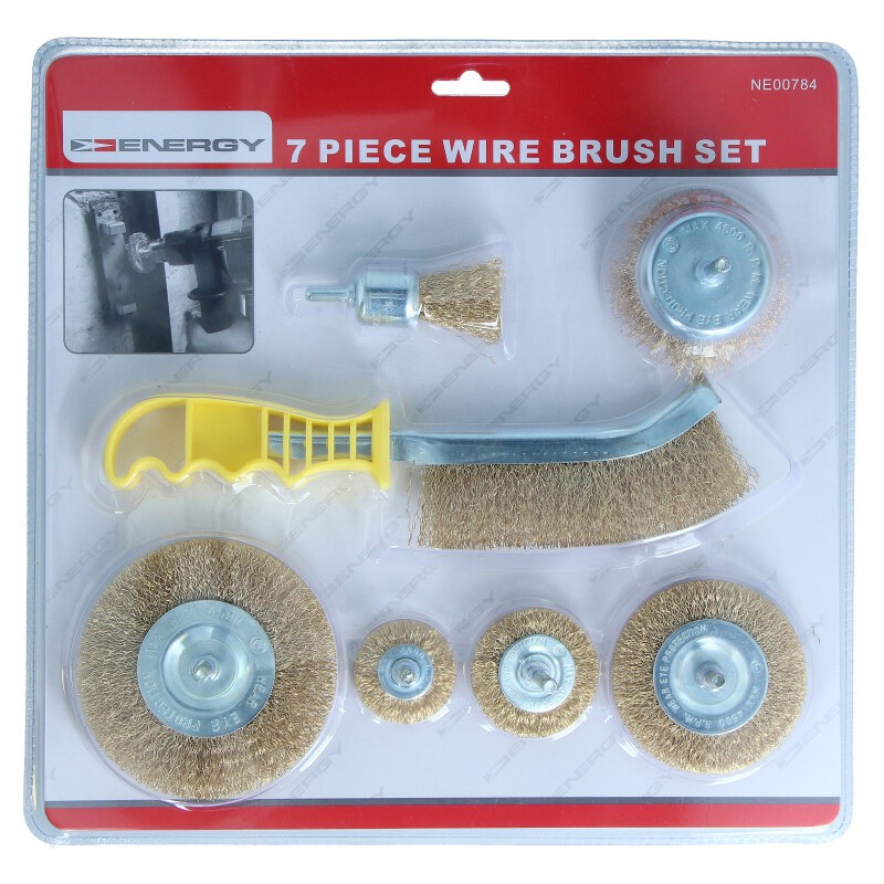 SZCZOTKI DRUCIANE NA WIERTARKĘ 6SZT. NE00784