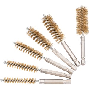 Szczotki trzpieniowe` 6 szt.` mosiądz Condor Werkzeug 8-19MM C.9506