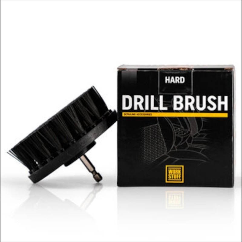 Work Stuff Drill Brush Hard do szybkiego i skutecznego czyszczenia tapicerki` dywaników` okładziny podłogi WOR000135