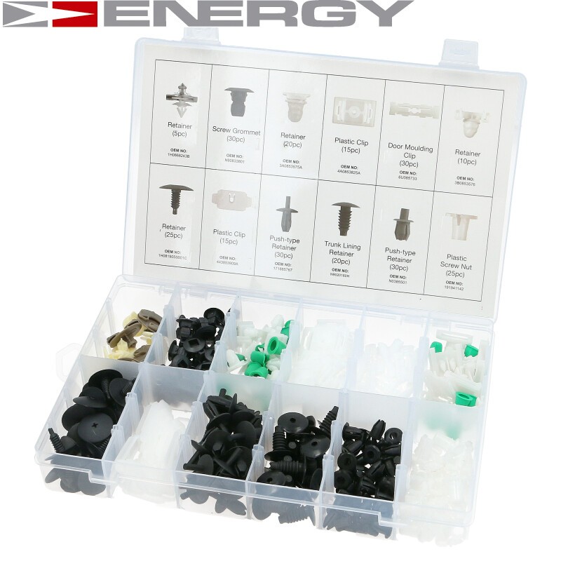 SPINKI KOŁKI TAPICERKI VW 255SZT NE00763