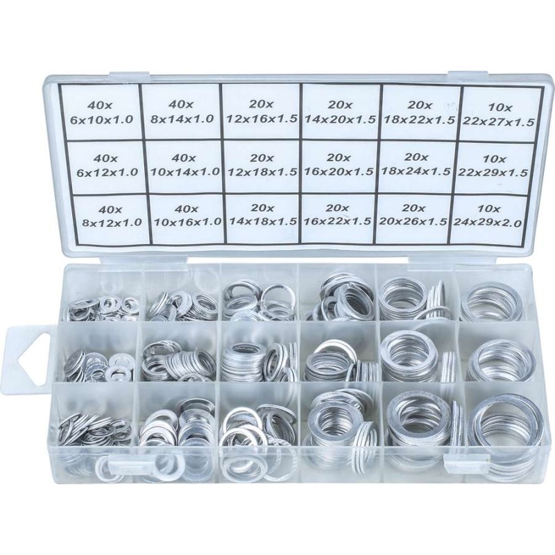 Podkładki aluminiowe 450 szt. C.9160