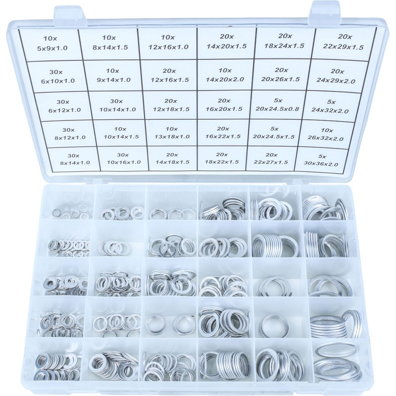 Podkładki aluminiowe` 520 szt C.9170