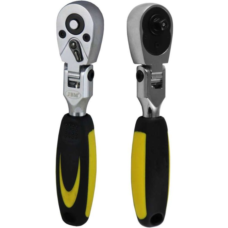 Grzechotka krótka 1/4`` 72 zęby` przegub` 170 mm D.51306