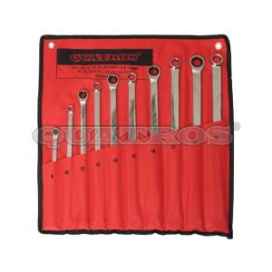 Kpl. kluczy oczkowych 8-19mm b. długich z grzechotką 72z. QS50465