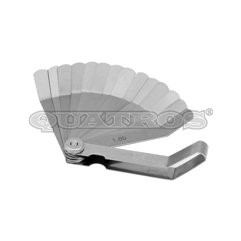 Szczelinomierz wygięty 16 listków 0`05-1`00mm QS15518