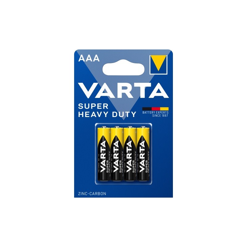 VARTA- SUPER HEAVY-DUTY AAA R03P Blister 4 szt. AM-38-003
