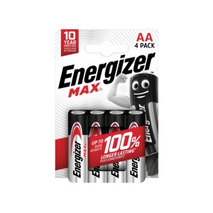 ENERGIZER Bateria Max Alkaliczna AA LR6 E91 Blister 4 szt. AM-39-008