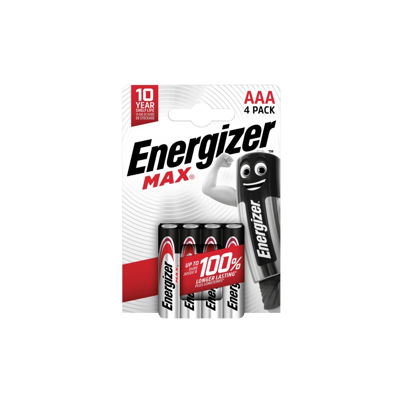 ENERGIZER Bateria Max Alkaliczna AAA LR03 E92 Blister 4 szt. AM-39-009