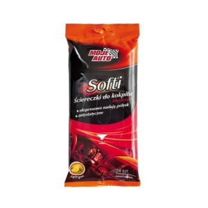 MOJE AUTO - Ściereczki do Kokpitu Blyszczące - Cytryna - 24 szt. AM-19-056