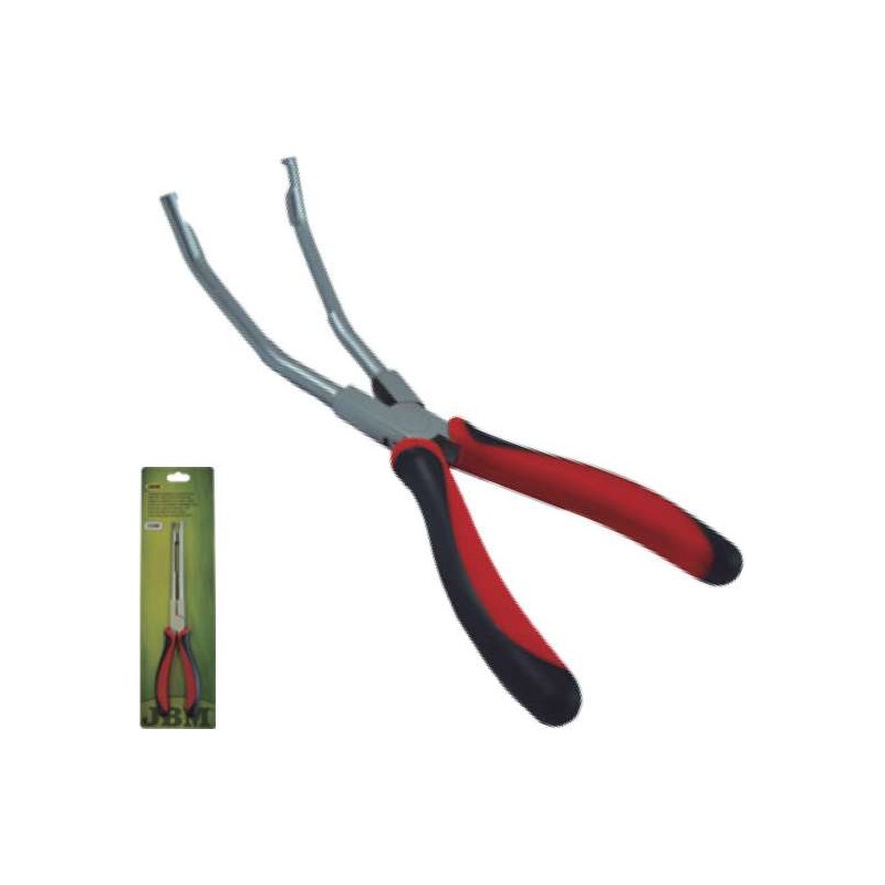 Szczypce z rowkiem do świec` odgięte D.52816