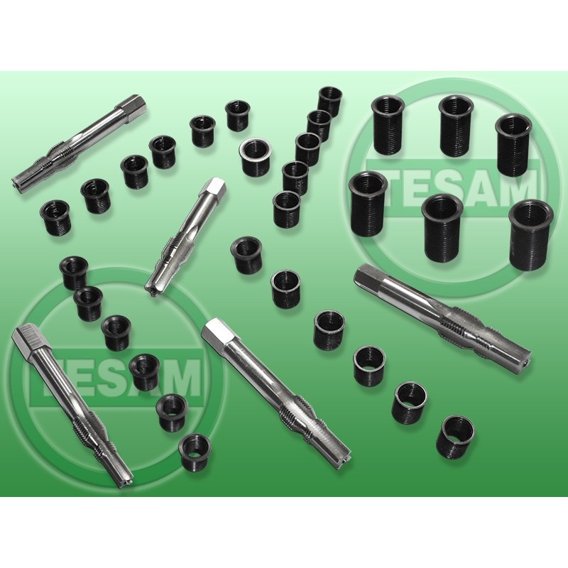 Zestaw gwintowników i tulejek do naprawy i regeneracji gwintu (specjalistyczne dwustopniowe) S0000877