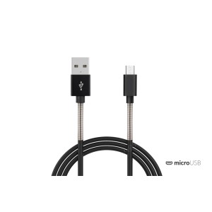 Kabel micro USB TPR + aluminium / 100cm FullLink UC-4 01431