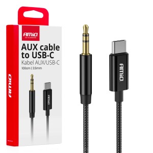 Kabel audio USB-C na AUX Mini Jack 3.5mm 1m 04294