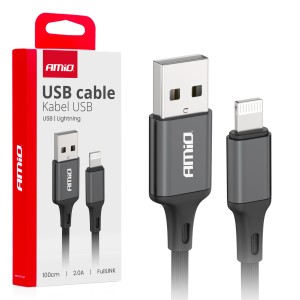 Kabel do ładowania USB-A - LIGHTNING IPHONE 2A 100cm FullLINK  03901