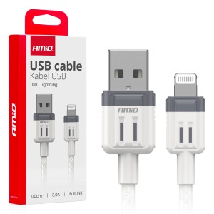 Kabel do ładowania USB-A - LIGHTNING IPHONE 3A 100cm FullLINK 03907