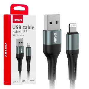 Kabel do ładowania USB-A - LIGHTNING IPHONE 3A 100cm FullLINK 03913