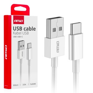 Kabel do ładowania USB-A - USB-C 2A 100cm FullLINK 03893