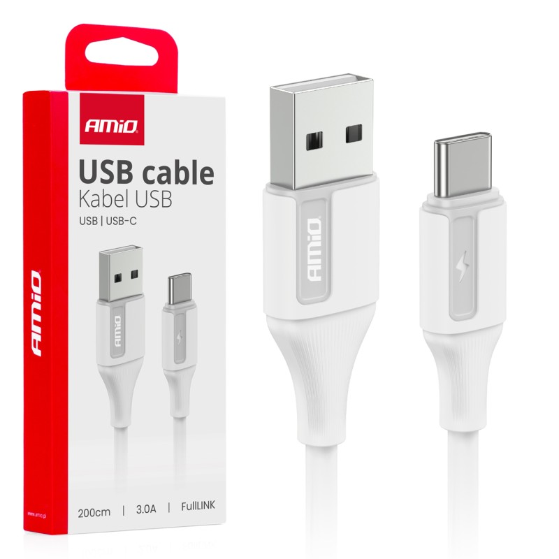 Kabel do ładowania USB-A - USB-C 3A 200cm FullLINK 03918