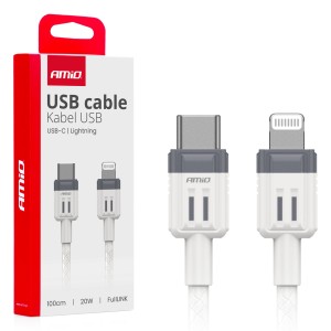 Kabel do ładowania USB-C - IPHONE LIGHTNING FullLINK 20W 100cm 03910