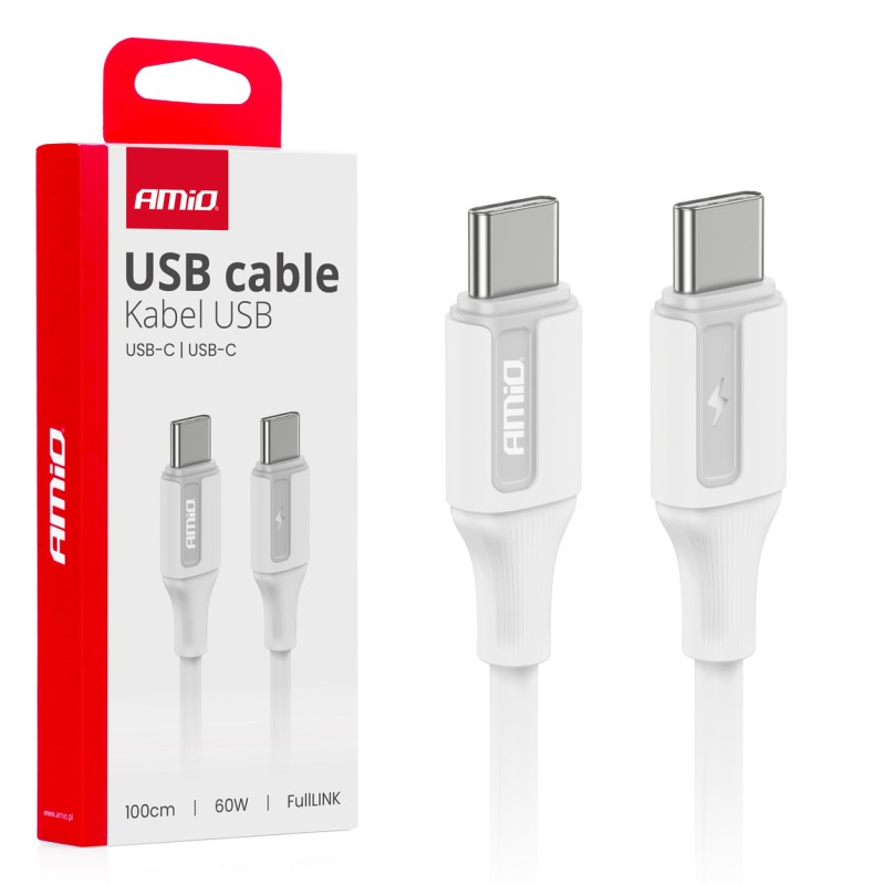 Kabel do ładowania USB-C - USB-C 60W 100cm FullLINK  03920