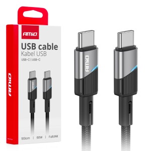 Kabel do ładowania USB-C - USB-C 60W 100cm FullLINK 03926