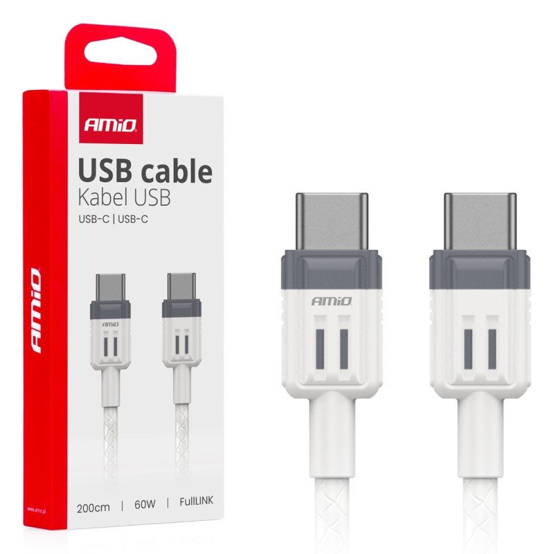 Kabel do ładowania USB-C - USB-C 60W 200cm FullLINK  03909