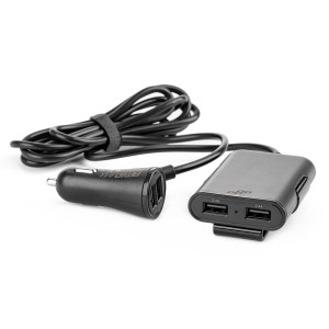 Ładowarka przód tył z przedłużaczem 4x USB 01986