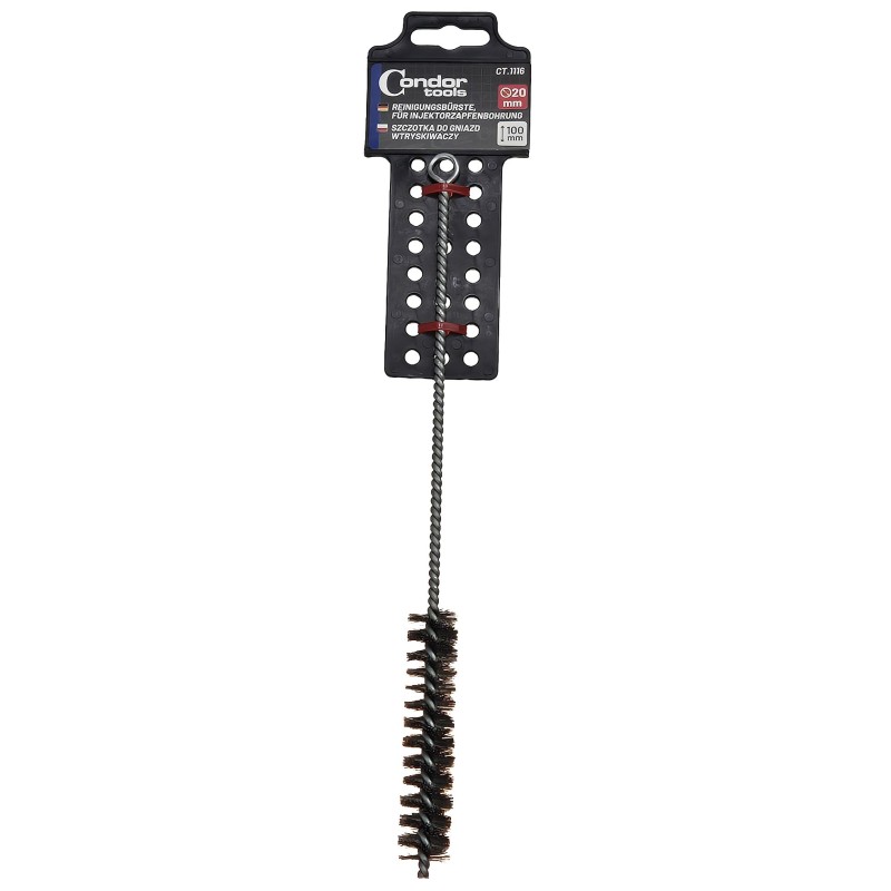 Szczotka do gniazd wtryskiwaczy 20x100 mm` stal CT.1116