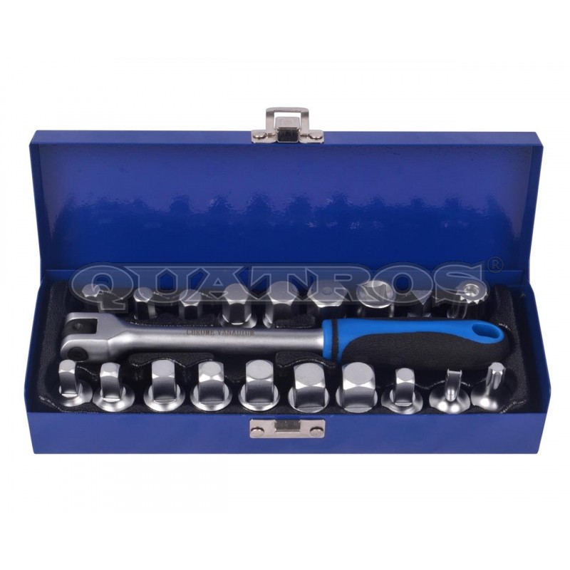 Kpl. kluczy do korka oleju 3/8`-20szt QS60019B