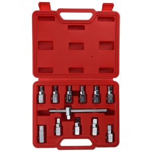 KLUCZE KORKÓW SPUSTU OLEJU ZESTAW 12 cz. MGS01085