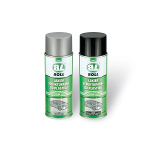 LAKIER STRUKTURALNY DO PLASTIKU CZARNY 400ml SPRAY /BOLL/  001400