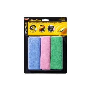 VIRAGE- Zestaw Ścierek Samochodowych Mikrofibra 3 Szt AM-97-008