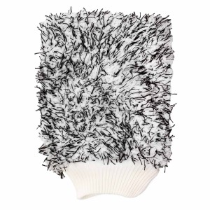 Rękawica do mycia z mikrofibry żółta 25x18cm 600g/sqm 02870