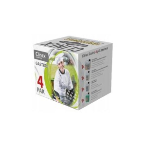 Zestaw Gastro 4PAK-Zawartość Clinex Zestawu Gastro 4-Pak:    Clinex DishWash 2LPłyn myjący do zmywarek gastronomicznych    Clin