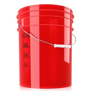 chemicalworkz Performance Buckets Red Transparent 5Gal che000593