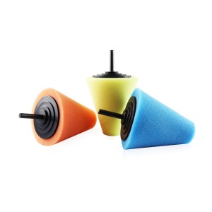 Gąbka polerska 3szt. stożek 02518